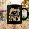 Funny Bowling Player Worlds Okayest 223 Bowling Bowler Coffee Mug Funny Gifts