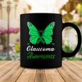 Glaucoma Awareness Butterfly Green Ribbon Glaucoma Glaucoma Awareness Coffee Mug Funny Gifts