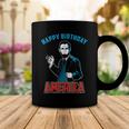 Happy Birthday America Abe Lincoln Fourth Of July Coffee Mug Funny Gifts