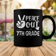 Happy Last Day Of School Retro Peace Out 7Th Grade Coffee Mug Unique Gifts