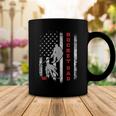 Hockey Dad US American Flag 4Th Of July Gift Coffee Mug Funny Gifts