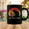 I Do What I Want Funny Black Cat Gifts For Women Men Vintage Coffee Mug Unique Gifts