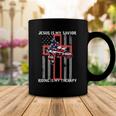 Jesus Is My Savior Riding Is My Therapy Us Flag Coffee Mug Unique Gifts