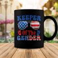 Keeper Of The Gender 4Th Of July Baby Gender Reveal Coffee Mug Unique Gifts