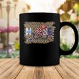 Leopard Patriotic Nurse 4Th Of July American Us Flag Nurse Coffee Mug Funny Gifts