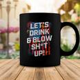 Lets Drink Blow Shit-Up 4Th Of July American Flag Fireworks Coffee Mug Funny Gifts