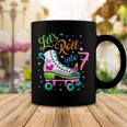 Lets Rolling Into 7 Years Old 7Th Birthday Skating Unicorn Coffee Mug Funny Gifts