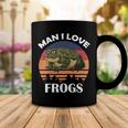 Man I Love Frogs Funny Retro Frog Coffee Mug Funny Gifts