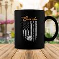 Mens Baseball Coach Dad Like A Normal Dad Only Cooler Usa Flag Coffee Mug Unique Gifts