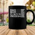 Mens Dad Beer Coach & Freedom Football Us Flag 4Th Of July Coffee Mug Funny Gifts