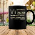 Mens Husband Daddy Protector Hero Fathers Day Flag Gift Coffee Mug Unique Gifts