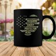 Mens Mens Husband Daddy Protector Heart Camoflage Fathers Day Coffee Mug Unique Gifts