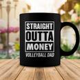 Mens Straight Outta Money Funny Volleyball Dad Coffee Mug Unique Gifts