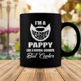 Pappy Grandpa Gift Bearded Pappy Cooler Coffee Mug Funny Gifts