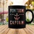 Patriotic Pontoon Captain Vintage Us Flag July 4Th Boating Coffee Mug Funny Gifts