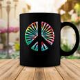 Peace Sign Rainbow Colors 70S 80S Party Coffee Mug Unique Gifts