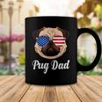 Pug Dad Patriotic Dog 4Th Fourth Of July Coffee Mug Funny Gifts