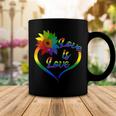 Rainbow Sunflower Love Is Love Lgbt Gay Lesbian Pride V2 Coffee Mug Unique Gifts