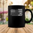 Raise Lions American Flag Not Sheep Patriotic Lion Men Women Coffee Mug Unique Gifts