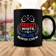 Red White & Blue Nurse Crew American Pride 4Th Of July Coffee Mug Funny Gifts