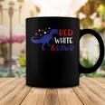 Red White & Rawr 4Th Of July Dinosaur Trex Coffee Mug Personalized Gifts