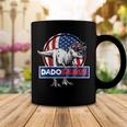 Retro Patriotic DinosaurRex Dad Fathers Day 4Th Of July Coffee Mug Funny Gifts