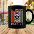 Rett Syndrome Warrior Skull Women Vintage Purple Ribbon Rett Syndrome Rett Syndrome Awareness Coffee Mug Funny Gifts