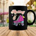 Rolling Into 6 Year Old Roller Skate 6Th Birthday Girl Coffee Mug Funny Gifts