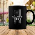 Taxation Is Theft American Flag 4Th Of July Gift Coffee Mug Unique Gifts