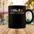 Today’S Agenda Camping Coffee Mug Funny Gifts