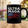 Ultra Maga Proud American Distressed Flag Patriotic Coffee Mug Funny Gifts