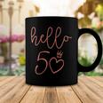 Womens Hello 50 Cute Pink Crown 50Th Birthday Gifts Women Coffee Mug Funny Gifts