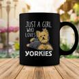 Womens Just A Girl Who Loves Yorkies Funny Yorkshire Terrier Gift Coffee Mug Unique Gifts