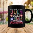 Womens Made In July 1982 40 Years Of Being Awesome 40Th Birthday Coffee Mug Funny Gifts