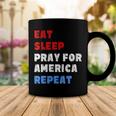 Womens Pray For America Patriotic Christian Saying 4Th Of July Meme Coffee Mug Funny Gifts