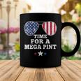 Womens Time For A Mega Pint Funny 4Th Of July Patriotic Sunglasses Coffee Mug Funny Gifts