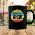 Worlds Greatest Cat Mom Vintage Retro Coffee Mug Unique Gifts