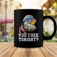 You Free Tonight Funny Bald Eagle American Flag 4Th Of July Coffee Mug Funny Gifts