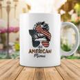 All American Mimi Messy Bun Matching Family 4Th Of July Mom Coffee Mug Funny Gifts