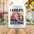 Axolotl Questions I Ask A Lot Of Questions Pun Vintage Coffee Mug Funny Gifts