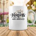 Baby Shower Text Design The Princess Has Arrived Coffee Mug Funny Gifts