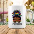 Black Women Free Mom Hugs Messy Bun Lgbtq Lgbt Pride Month Coffee Mug Unique Gifts