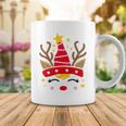 Christmas Unicorn Face Santicorn Cute V2 Coffee Mug Funny Gifts