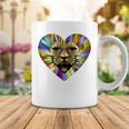 Colored Lion Heart Coffee Mug Funny Gifts