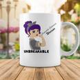 Congenital Cataracts Warrior Strong Women Grey Ribbon Congenital Cataracts Support Congenital Cataracts Awareness Coffee Mug Funny Gifts