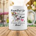 Friends Dont Let Friends Fight Brain Cancer Alone Unicorn Grey Ribbon Brain Cancer Brain Cancer Awareness Coffee Mug Funny Gifts