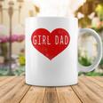 Girl Dad Heart Fathers Day Vintage Retro Coffee Mug Unique Gifts