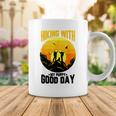 Hiking With My Puppy Good Day Coffee Mug Funny Gifts