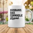Husband Dad Cornhole Legend Bean Bag Lover Coffee Mug Unique Gifts