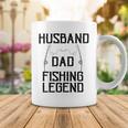 Husband Dad Fishing Legend Funny Fathers Day Father Fishermen Fishing Lovers Fishing V2 Coffee Mug Funny Gifts